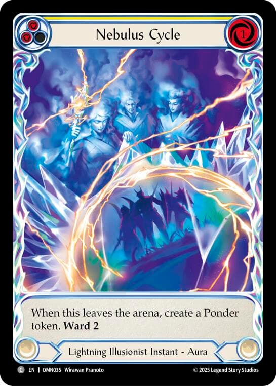 Nebulus Cycle (Yellow) (Extended Art) — Omens of the Third Age card