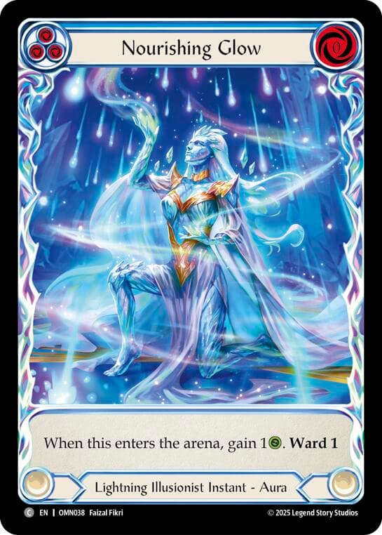 Nourishing Glow (Blue) (Extended Art) — Omens of the Third Age card
