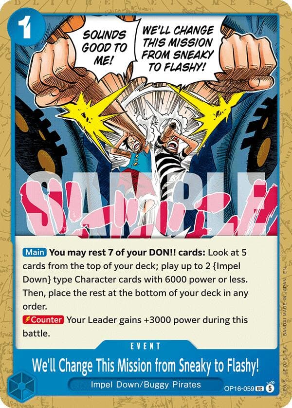 We'll Change This Mission from Sneaky to Flashy! — The Time of Battle card