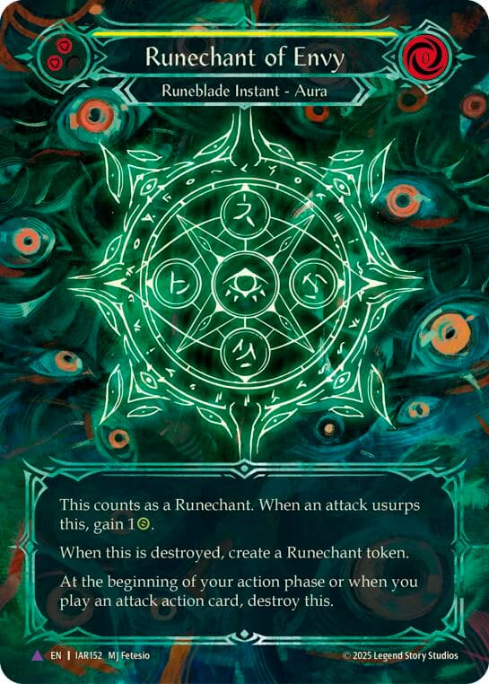 Runechant of Envy (Yellow)(Marvel) — Omens of the Third Age card
