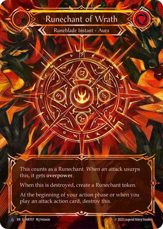 Runechant of Wrath (Yellow)(Marvel) — Omens of the Third Age card