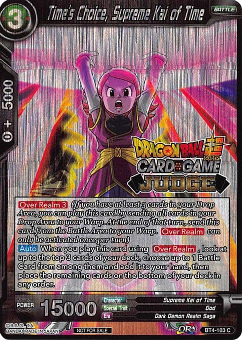 Time's Choice, Supreme Kai of Time