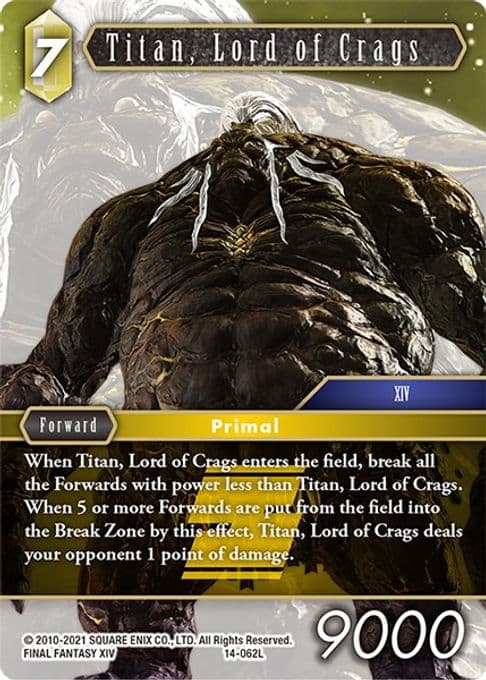 Titan, Lord of Crags