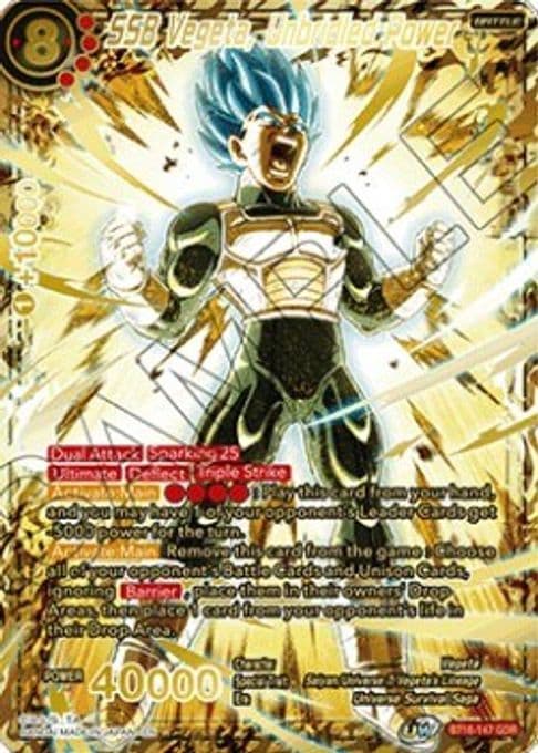 SSB Vegeta, Unbridled Power (God Rare)