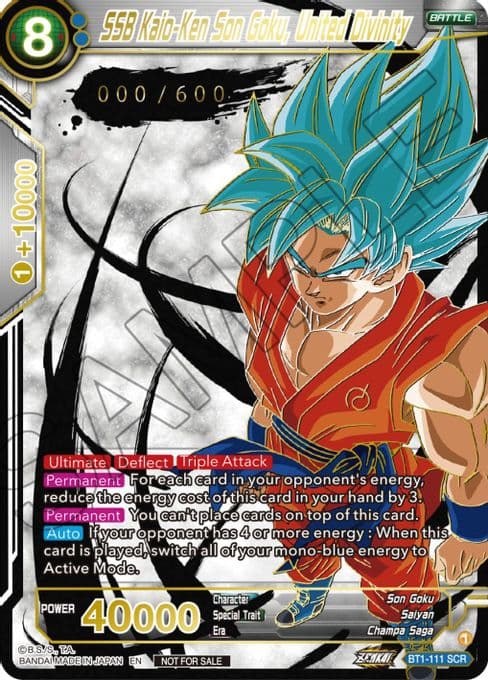 SSB Kaio-Ken Son Goku, United Divinity (Serial Numbered)