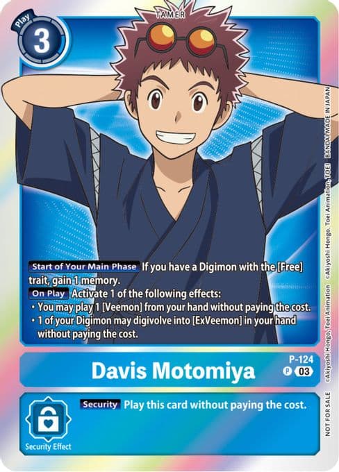 Davis Motomiya - P-124 (Tamer Party Pack -The Beginning- Ver. 2.0)