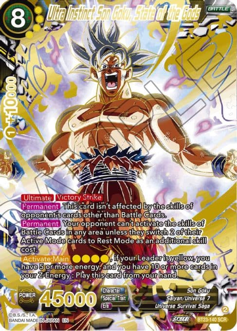 Ultra Instinct Son Goku, State of the Gods