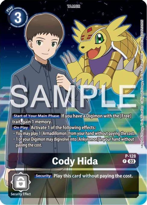 Cody Hida - P-128 (Digimon Adventure 02: The Beginning Set)