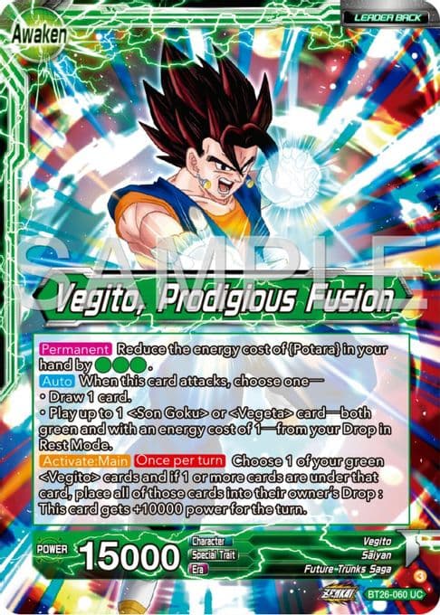 Son Goku & Vegeta // Vegito, Prodigious Fusion