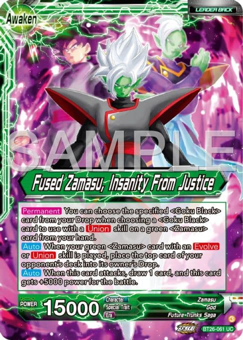 Zamasu // Fused Zamasu, Insanity From Justice