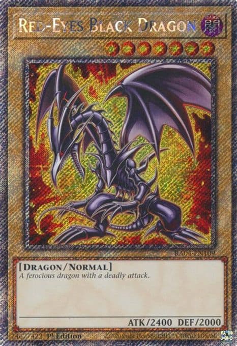 Red-Eyes Black Dragon (7th Art) (Platinum Secret Rare)