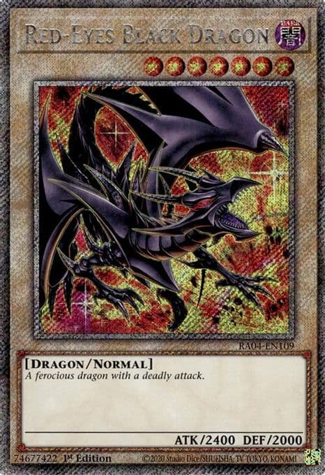 Red-Eyes Black Dragon (8th Art) (Platinum Secret Rare)