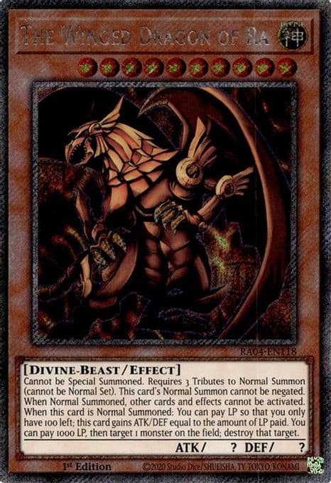 The Winged Dragon of Ra (Platinum Secret Rare)