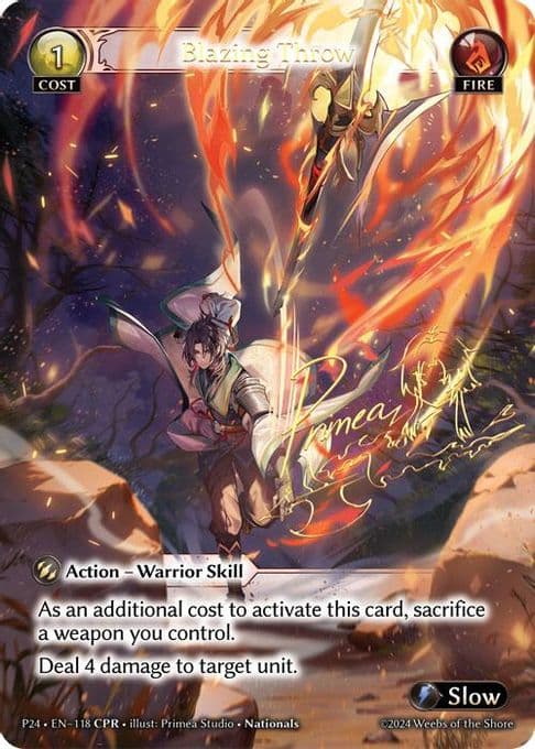 Blazing Throw (CPR)
