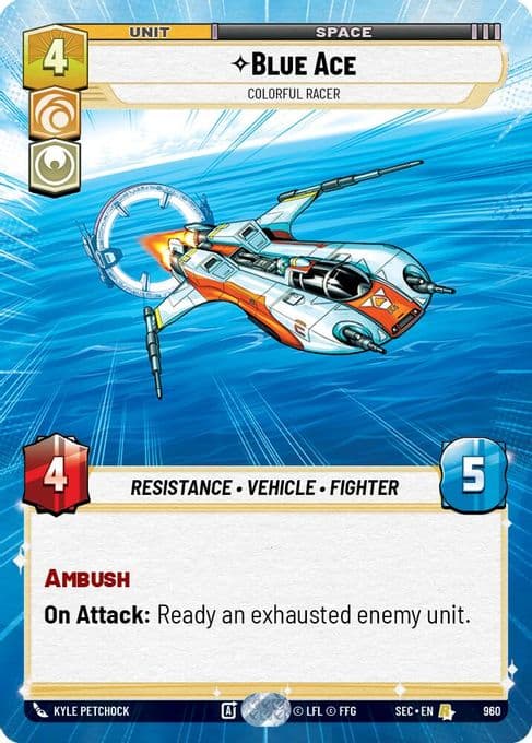 Blue Ace - Colorful Racer (Hyperspace Foil)