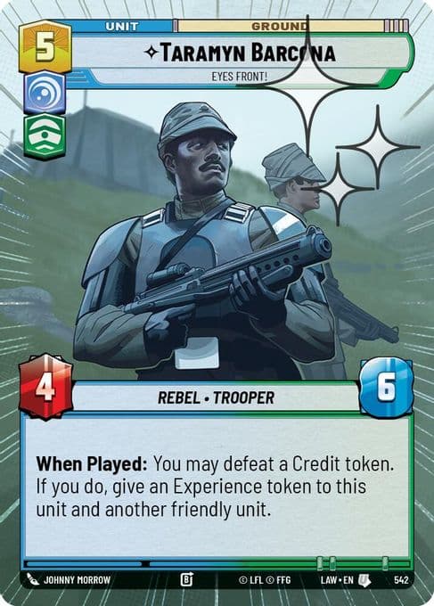 Taramyn Barcona - Eyes Front! (Hyperspace Foil)