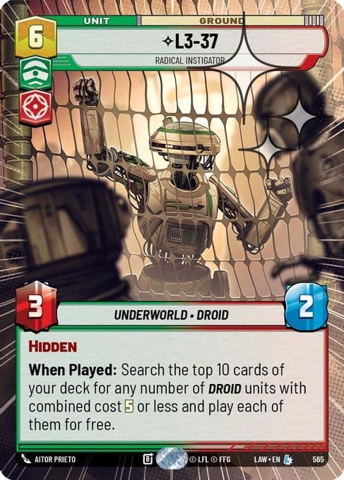 L3-37 - Radical Instigator (Hyperspace Foil)