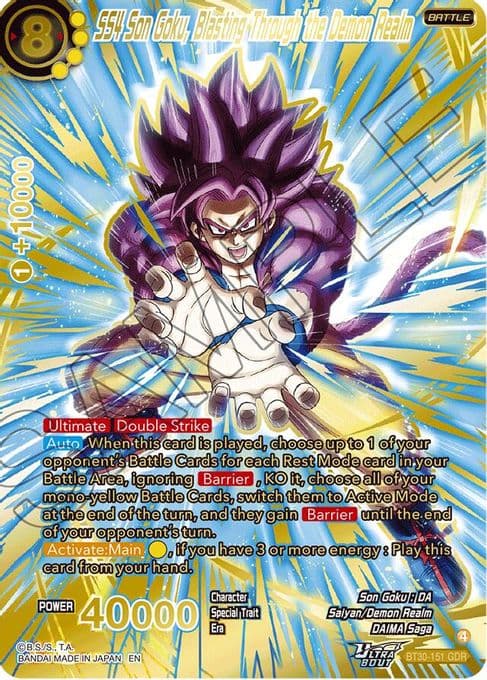 SS4 Son Goku, Blasting Through the Demon Realm (GDR)