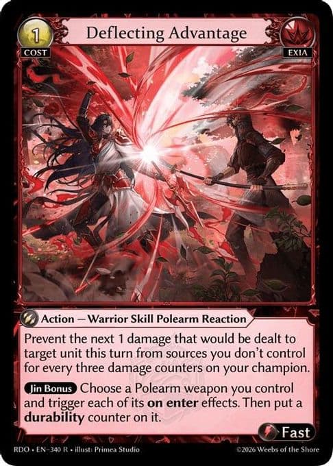 Deflecting Advantage