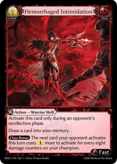 Hemorrhaged Intimidation