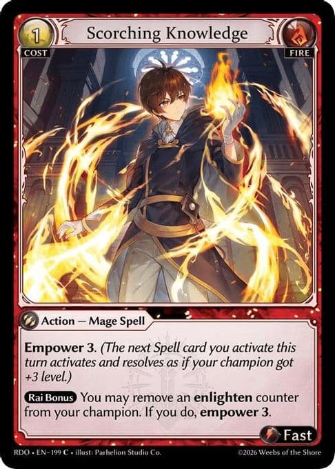 Scorching Knowledge (Curio Foil)