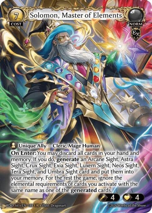 Solomon, Master of Elements