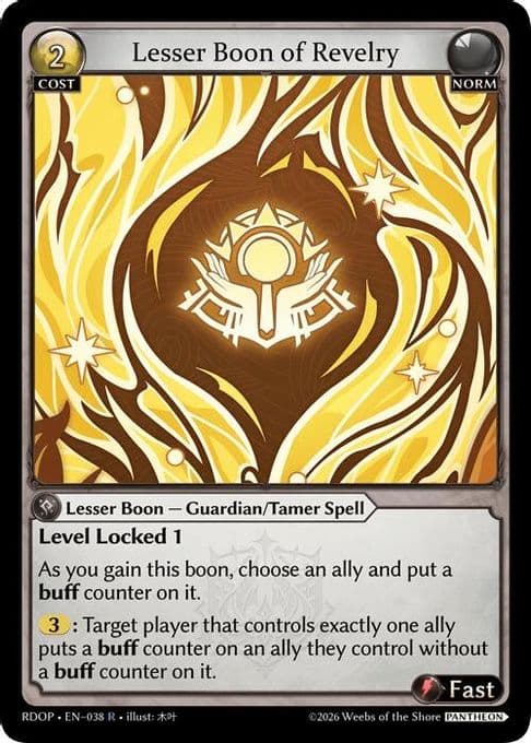 Lesser Boon of Revelry